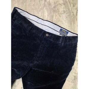 Polo Ralph Lauren Mens 34x30 Preppy Chino Classy Classic Fit Navy Blue Pants